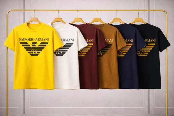 Emporio Armani Eagle Logo Premium Oversized T-Shirt – Luxury Cotton Streetwear