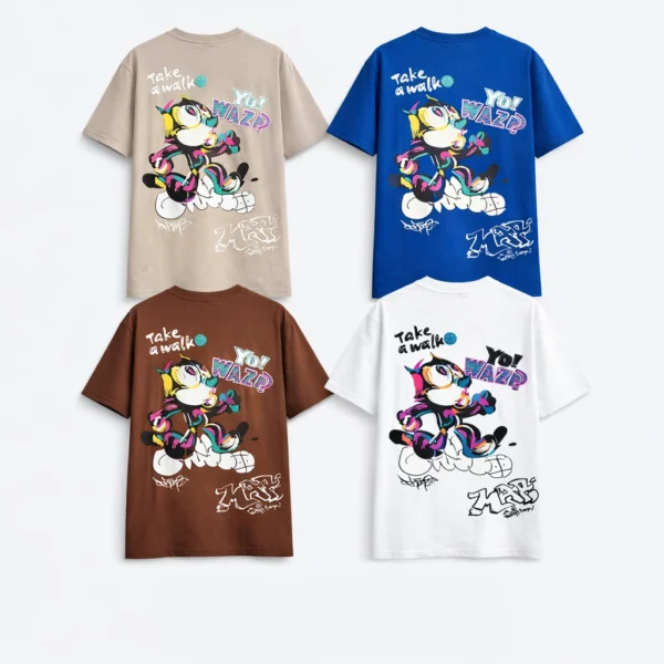 The "Yo! Wazp" Retro Mascot Graphic T-Shirt