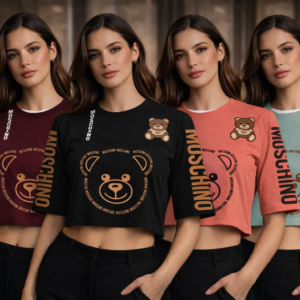 Women’s Premium Crop Top – Stylish Printed Cotton