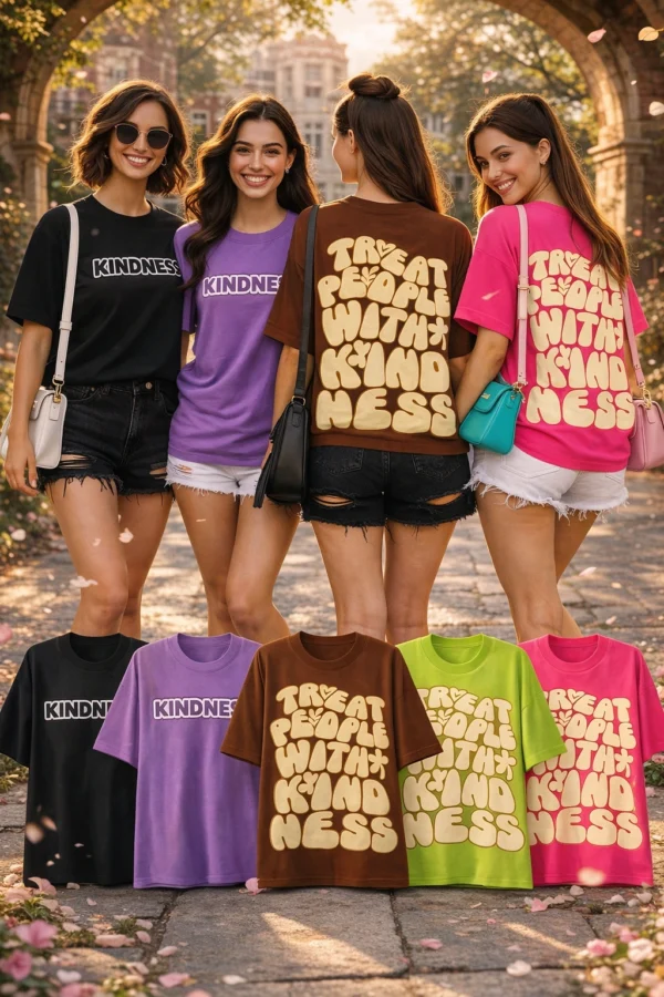 Kindness T-Shirt – Premium Oversized Graphic Tee | Treat People With Kindness Print